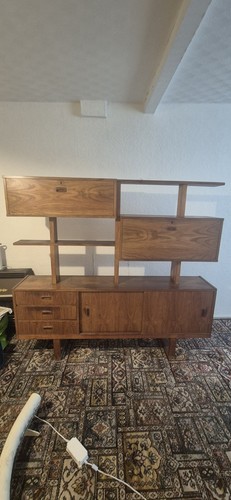 Vintage teak wall - vintage, room
