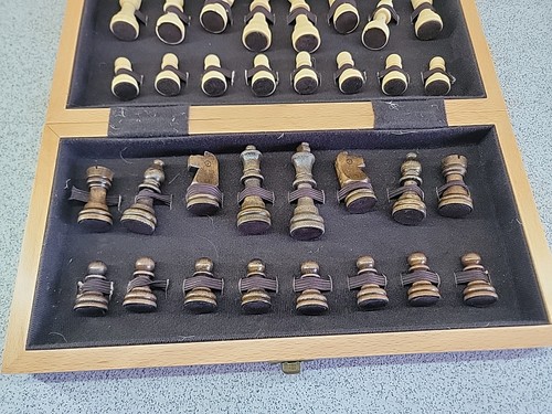 Goki wooden chess set 30x30cm - chess,