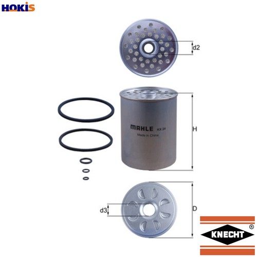 Fuel filter 24d for - fuel, kx