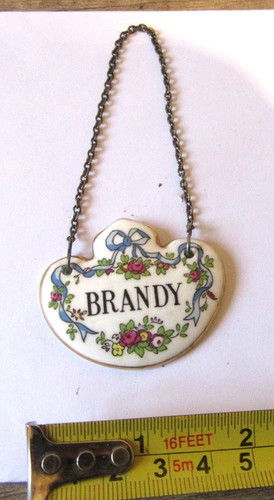 Vintage decanter label - ,, crown