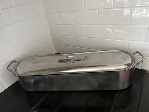 Large stainless steel - steel, fish