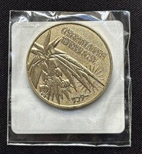 1999 Pokemon Zapdos Gold Coin Medal JR Prize Train Stamp Rally Limited Edition