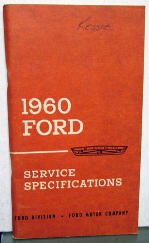 1960 ford service - 1960,