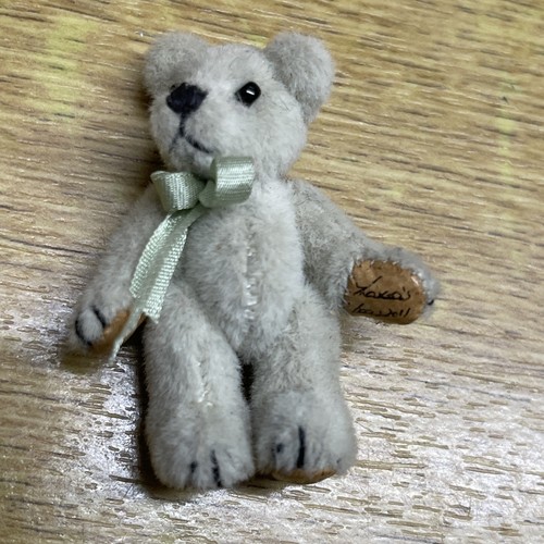 Vintage small miniature teddy - small,
