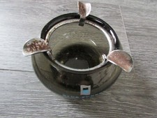 Original Blue Funnel Cruise Line Heavy Glass Ashtray no 2