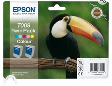 EPSON T009 TWIN PACK COLOUR CARTRIDGES EPSON STYLUS PHOTO 900, 1270, 1290