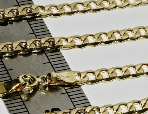 9ct gold curb chain - -, 3mm