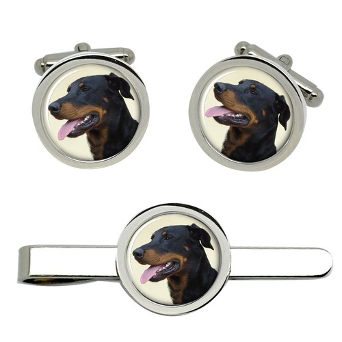 Beauceron dog cufflinks - cufflinks, and