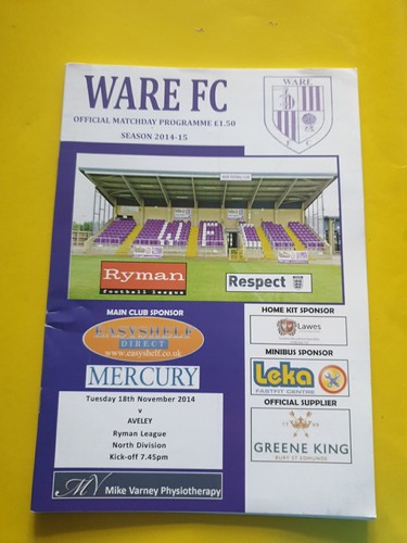 Ware aveley 18th - fc,,