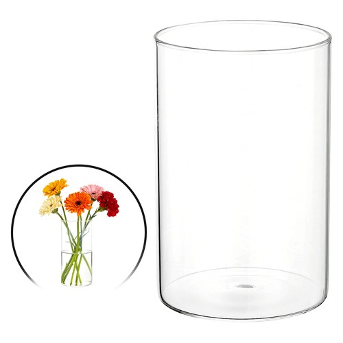 34oz clear cylinder - clear, 6"