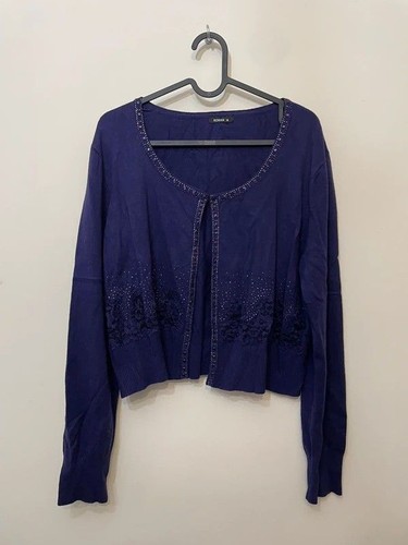Roman purple bolero cardigan - roman,