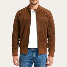 San diego brown bomber leather - san,