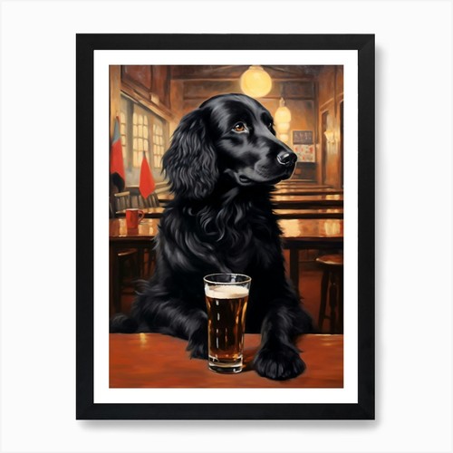 Flat coated retriever - flat-coated,