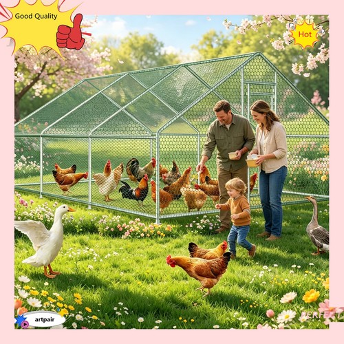 10x20ft large metal hen - 10x20ft,