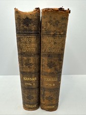 Antique - History of Wyandotte County Kansas - 1911 - 2 volumes - Kansas City