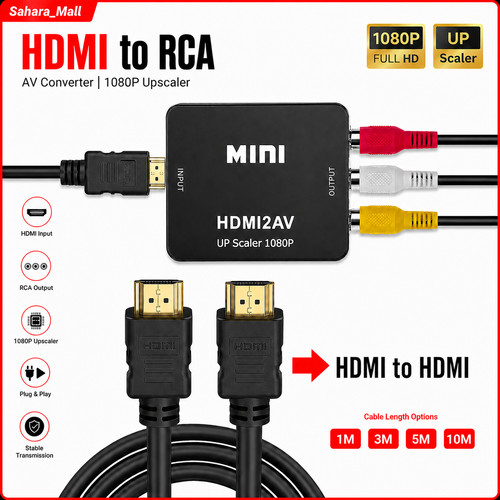 Hdmi rca converter to - hdmi,