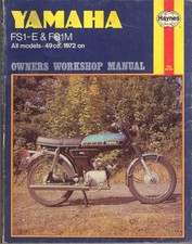 YAMAHA FS1E,A,DX,DXA,FS1,FS1M,FS1M DX,SPORTS MOPED HAYNES MANUAL 1972-1980