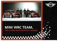 Mini WRC Team 2011 UK Market Postcard Format Single Sheet Brochure