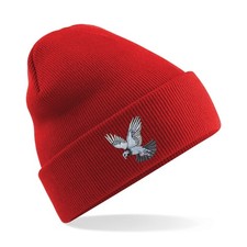 ? Fly into style with this unique Flying Racing Pigeon Embroidered  Beanie Hat