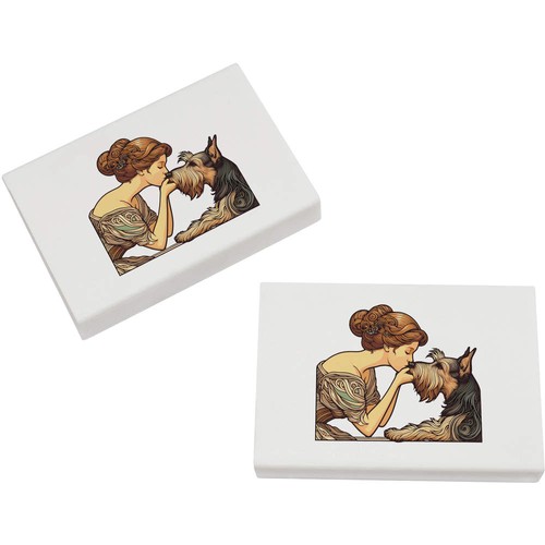 Girl with terrier dog - 2, dog'