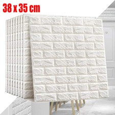 60PCS 3D Tile Brick Wall