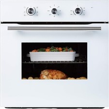 Cookology Single Electric Oven 60cm Built-In 65L Timer & Fan - White COF600WH