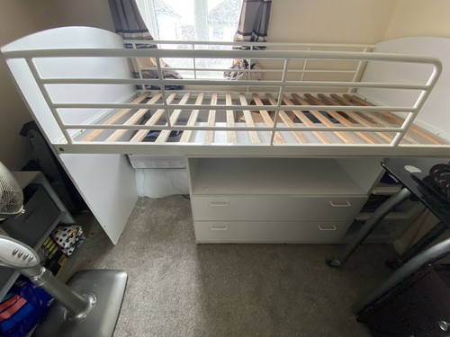 White single cabin bed - white,