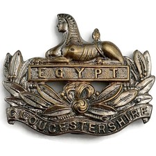 WW2 Gloucestershire Regiment Cap Badge - Original WWII British Army Gloucester