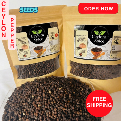 Pure ceylon black peppercorns - pure,