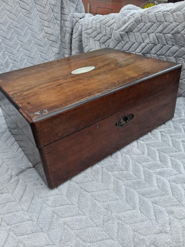 Victorian mahogany writing box - victorian,