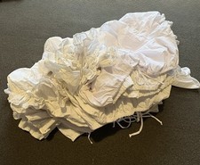 Job Lot 27 Vintage Modern White Cropped Dirndl Trachten Milkmaid Peasant Tops