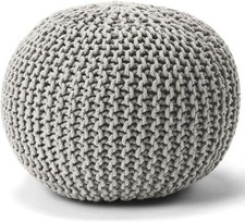 Knitted Large Moroccan Pouffe