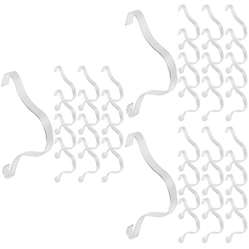 60pcs transparent plastic shoe - transparent,