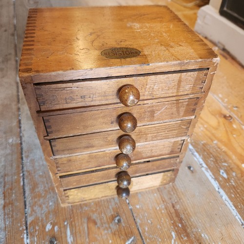 Antique wood drawer - 6-drawer, part