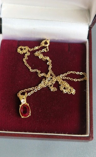 Vintage gold plated red - plated,
