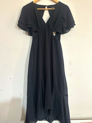 Boohoo black chiffon wide leg - boohoo, wide-leg