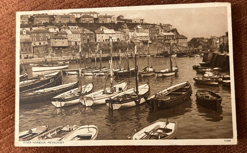 Vintage postcard mevagissey - vintage,