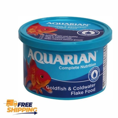 Aquarian goldfish food flakes - aquarian,