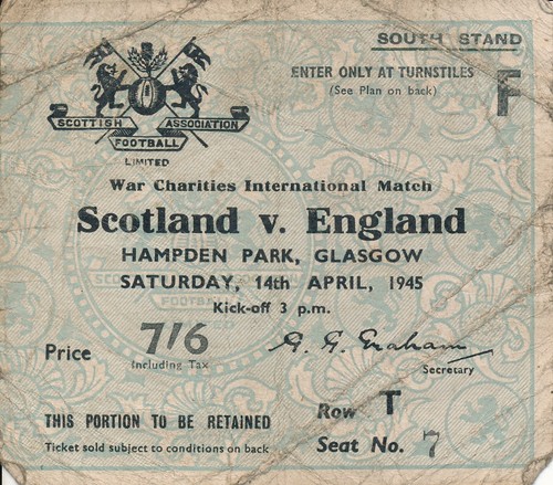 Ticket scotland england - v,