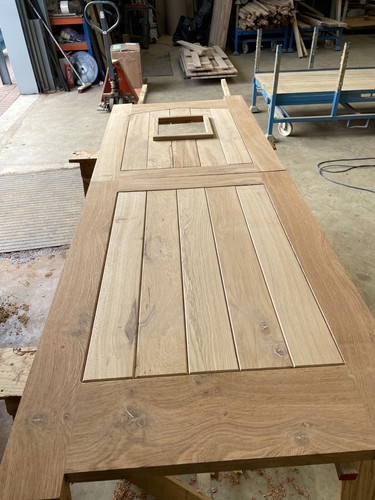 Solid oak stable - door, arch