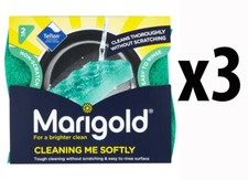 Marigold Scourer Pads Scrubber Non Scratch Kitchen Oven Cleaner Washing Up x 6