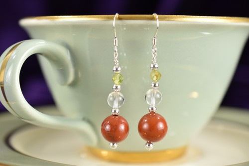 Luxe red jasper quartz peridot - luxe,