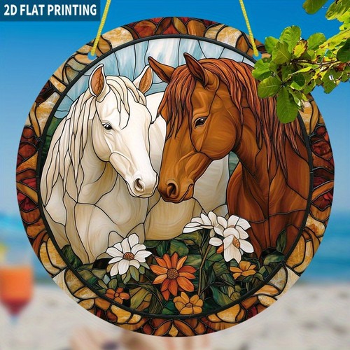 Loving pair white and chestnut - loving,
