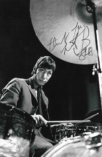 Charlie watts signed - 4x6, photo