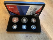 2014 BRITANNIA SIX COIN SILVER PROOF SET  COA Natural Toning