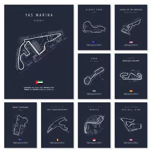 Circuit track canvas - canvas, print