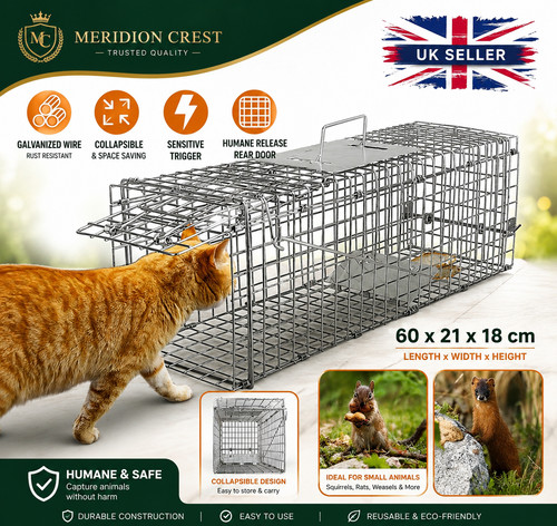 Humane live animal trap - trap, cage