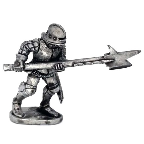 Medieval armoured billman - armoured, 28mm