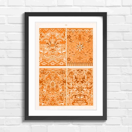 Chinese floral ornament art - floral,