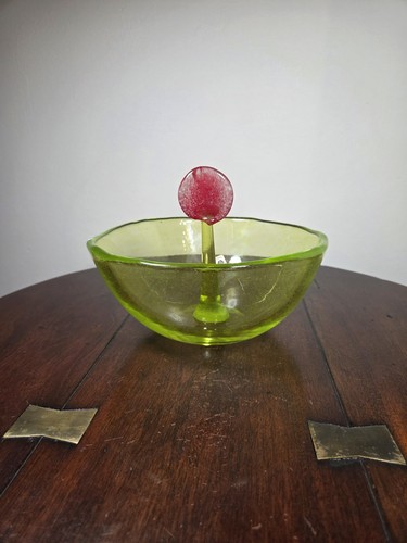 Vintage bohemia art glass acid - bohemia,